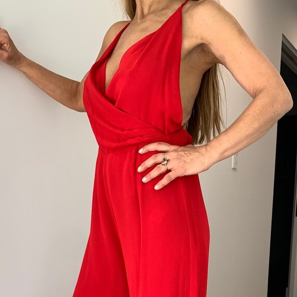 Reformation red jumpsuit - Picture 4 of 7